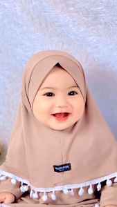 [Ship from KL] PREMIUM Newborn Baby Gamis 0-18 months Girls Clothes Set Hijab Children Muslim Clothing Pakaian Muslim Anak