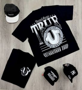 Mens trendy brand high-quality new letter print comfortable and breathable round neck T-shirt summer outdoor street soft top