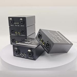 Professional Balanced Audio Isolator Ground Loop Noise Suppressor Hum Remover for Microphone Mixer Amplifier Speaker Recording