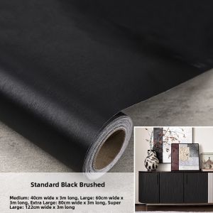 XIANXIANWUFANG | Renovation Peel and Stick Metal Film Gold Silver Brushed Stainless Mirror