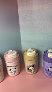 BOS Botol Minum Anak 2in1 Stainless 450ml Anti Tumpah Motif Lucu/Tumblr Tumbler Tahan Panas