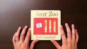 Dear Zoo Children Kids English Story Book Board Flip Book Education Cardboard Rod Compbell 0