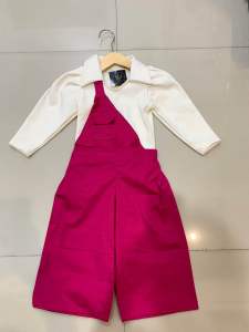 Setelan jumsuit kodok/baju anak perempuan