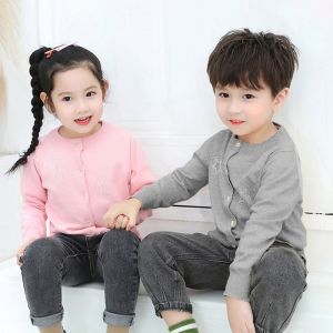 Rolanko Kids Girls Boys Knitted Sweater Cardigan Top Sequin Diamond Round Neck Long Sleeves Childrens Fashion Birthday School Costume Casual Daily Wear 2-13 Years