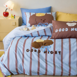 DOHIA | 100% Cotton Childrens Bedding 4-Piece Set
