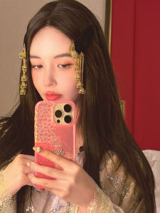 Handmade Mongolian Bride Gold Tassel Bell Hair Clip Ethnic New Chinese Style Luxury Hair Accessories Wedding Hairpins