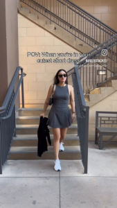 Olivia Pleated Crew Neck Dress