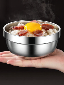 YONGLE | Durable Insulated Stainless Steel Food-grade Bowls for Rice and Soup