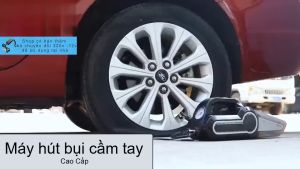 Máy hút bụi làm sạch đa năng 4 trong 1: Hút bụi bơm lốp đo áp suất lốp đèn chiếu sáng