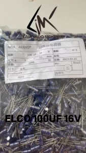 10 BUAH ELCO 100UF 16V KAPASITOR CAPACITOR KAPASITOR ELKO 100 UF 16 V ups stabilizer