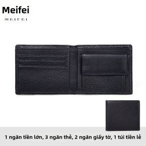 MEIFEI | Ví Gấp Đôi Da Thật
