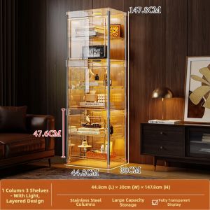 YINGGANG | Dustproof Floor-standing Translucent Display Shelf
