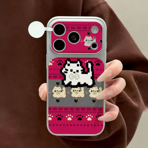 Cute Cartoon Cat Phone Case For iPhone 17 Pro Max 17 16 15 13 12 Pro 14 12 11 17promax 16promax Shockproof Bumper Fundas Cover