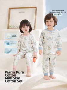wellber | Bộ Quần Áo Lót Trẻ Em Cao Cổ Ấm Áp