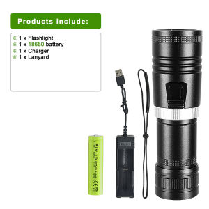 1000000LM Professional LED Diving Flashlight Strong Light Underwater Lighting Torch IPX8 26650 Scuba Dive Lantern with Hand Rope