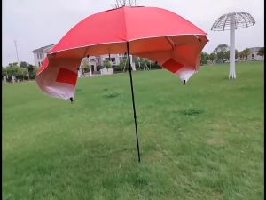 Quick-Set UV-Blocking 4-Person Waterproof Tent Umbrella with UV50+ Protection for Camping Hiking Outdoor Activities