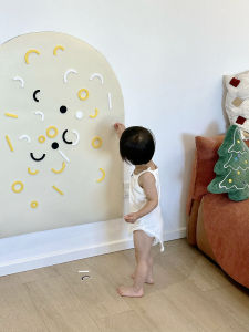 Babyfun Childrens Room Multi-functional Magnetic Doodle Wall Stickers Arch House Magnetic Absorption Toy Blocks Kindergarten