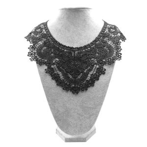 Tự Làm Thủ Công Cổ Phối Ren Hoa Phụ Kiện Xanh Sâu Ngực Hoa 3D Rỗng Cổ Giả Để Trang Trí Quần Áo