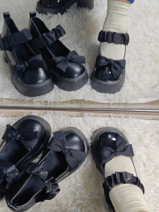 Classic Fashion Lolita/JK Black Thick bottom Shoes Casual Students High Heel Mary Jane Shoes