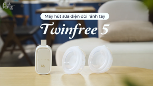 Máy hút sữa điện đôi FATZ BABY TwinFree 5 FB1366PW 8 cấp độ tùy chỉnh với 3 chế độ thông minh