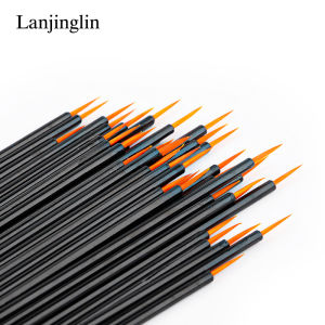 Lanjinglin 50/100Pcs Eyeliner Make Up Brush Eye Shadow Eyeliner Wand Cosmetic Brush Eyelash Extension Women Beauty Makeup Tool