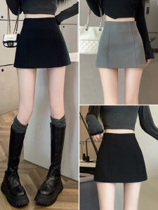 Black A-Line Mini Skirt High Waist Bodycon Slimming Womens Summer Fashion Polyester Fiber Short Skirts Trendy Pants