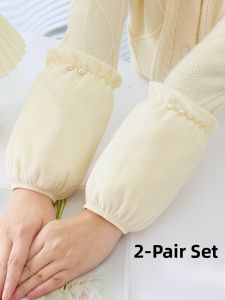 SVORIAHI | Fashionable Short Womens Sleeve Covers For Office Work Downproof Protecting Arms For Students And Office Ladies New Autumn Winter