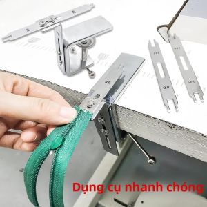 Bộ Dụng Cụ Sửa Chữa Khóa Kéo Hai Đầu Bền Chắc Phụ Kiện Đầu Khóa Trên Lắp Đặt Nhanh Dụng Cụ May Mặc Hỗ Trợ May Móc