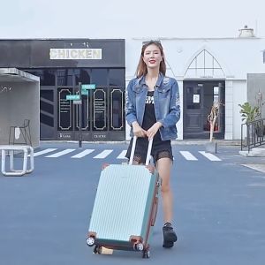 Laoshidaishu koper Kabin 20 inch Bagasi tas koper besar anak perempuan 24 inch koper Mini 18 inch