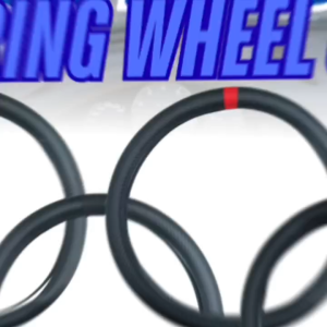 GECA UNIVERSAL STEERING WHEEL COVER CARBON BLACK (LARGE)