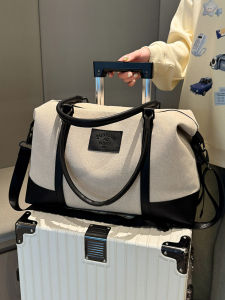 กระเป๋าเดินทางผ้าใบ Canvas ทนทาน กระเป๋าเสริมสำหรับใส่ในกระเป๋าเดินทาง กระเป๋าเดินทางขนาดใหญ่สำหรับผู้หญิง กระเป๋าเดินทางแบบมีซิป