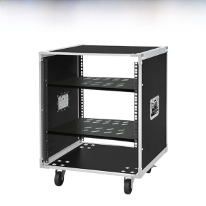 Professional Organic Glass Door Amplifier Sound System Cabinet 12u Performance Square Airplane Box HiFi Audio Accessories