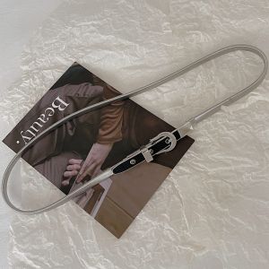 New Arrival Minority Simple Elastic Stretch Belt Paint Buckle with Short Skirt Temperament Wild Corset Womens Metal Waist Chain