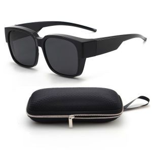 1/2 New Fashion Polarized Sunglasses Cover Over Myopia Prescription Glasses Portable Men Women Vintage Fishing Driving Eyewear