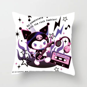 Cartoon Sanrio Hello Kitty Pillow Cute Sofa Square Pillow Dormitory Cushion Gift Plush Material PP Cotton Filled Living Room