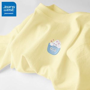 Jeanswest | Dopamine Casual T-shirt Blue Short-sleeved