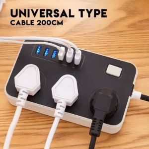 6 USB Port 3 Universal Power Strip Extension Plug Power Socket Electric Sockets Elektrik Soket Extension Cords