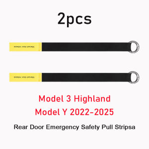 For Tesla Model 3 Highland Model Y 2022-2025 Rear Door Mechanical Switch Handle Emergency Puller Stripe Wire Rope Accessories