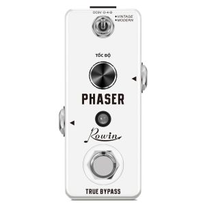 Pedal Phaser Guitar Mini Rowin Hiệu Ứng Pha Tương Tự Với Chế Độ Vintage Và Modern True Bypass Vỏ Kim Loại Dành Cho Guitar Điện Và Bass