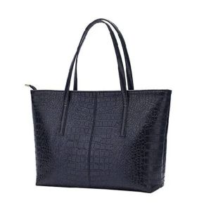 tas wanita simple motif kulit buaya