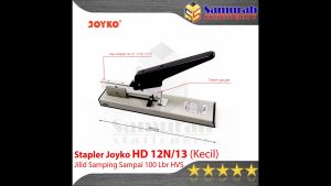 Stapler Joyko HD-12N/13 Pendek / Mesin Staples Jilid HD 12N / 13 Kecil / Alat Strapler HD 1213 Heavy Duty sampai 100 lembar HVS