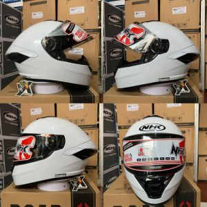 HELM NHK MARK 1 ELITE warna WHITE - SINGLE VISOR Light Smoke
