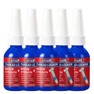 LOOLIFL | Threadlocker Blue 243 - Red 271 Threadlocker Metal Adhesive used for nuts bolts and fasteners medium strength screw formula prevents loosening and corrosion 10ml/50ml high strength
