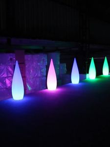 Đèn sàn dạ quang RGB hình giọt nước 1m2 chống nước trang trí ngoài trời có ĐIỀU KHIỂN TỪ XA tăng giảm độ sáng Đèn sân vườn decor hồ bơi