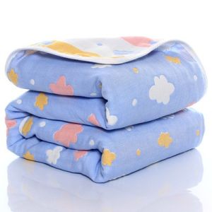 Pure Cotton Muslin Baby Bath Towel Soft Swaddle Blanket Newborn Delivery Room A-Class Infant Covering Blanket Baby Wrap Blanket