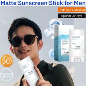 Matte Sunscreen Stick for Men 50 PA+++ UVA UVB Protection High Sun Protection Anti-Sweat Invisible Pores