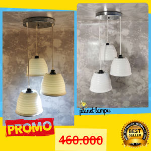 KAP LAMPU GANTUNG HIAS 3 IN 1 MINIMALIS CAFE PLAFON DEKORASI RUANG TAMU VINTAGE MODERN MURAH