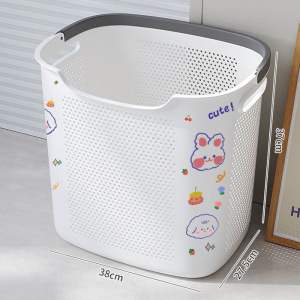 Giỏ nhựa đựng đồ nhà tắm đồ giặt sinh hoạt giỏ đựng quần áo bẩn giúp không gian sạch sẽ