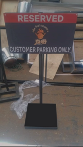 NO PARKING PAPAN TANDA BERSAMA BATU | SIGNBOARD WITH STAND RESERVED PETAK KHAS MBPJ MPS MPK MAJLIS DBKL NOTICE BOARD