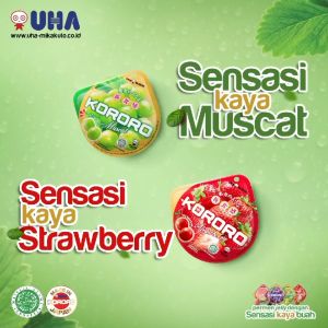 Permen Jepang Rasa Buah Kororo Candy Jelly Gummy 40 Gr Varian Strawberry Peach Grape Muscat